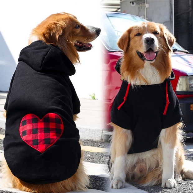 áo nỉ cho chó to, áo chó lớn, áo ấm có túi mùa đông cho thú cưng