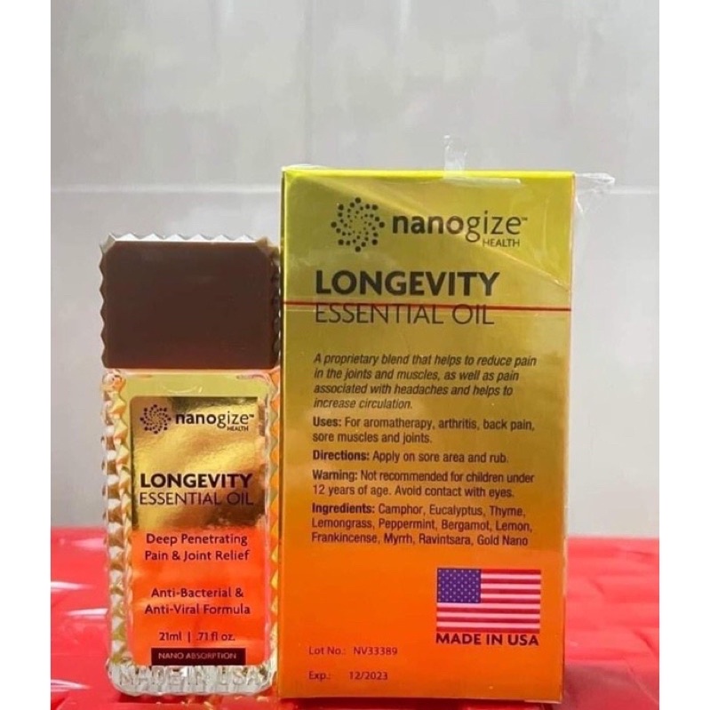 Dầu nóng thảo mộc Longevity essential oil 21ml