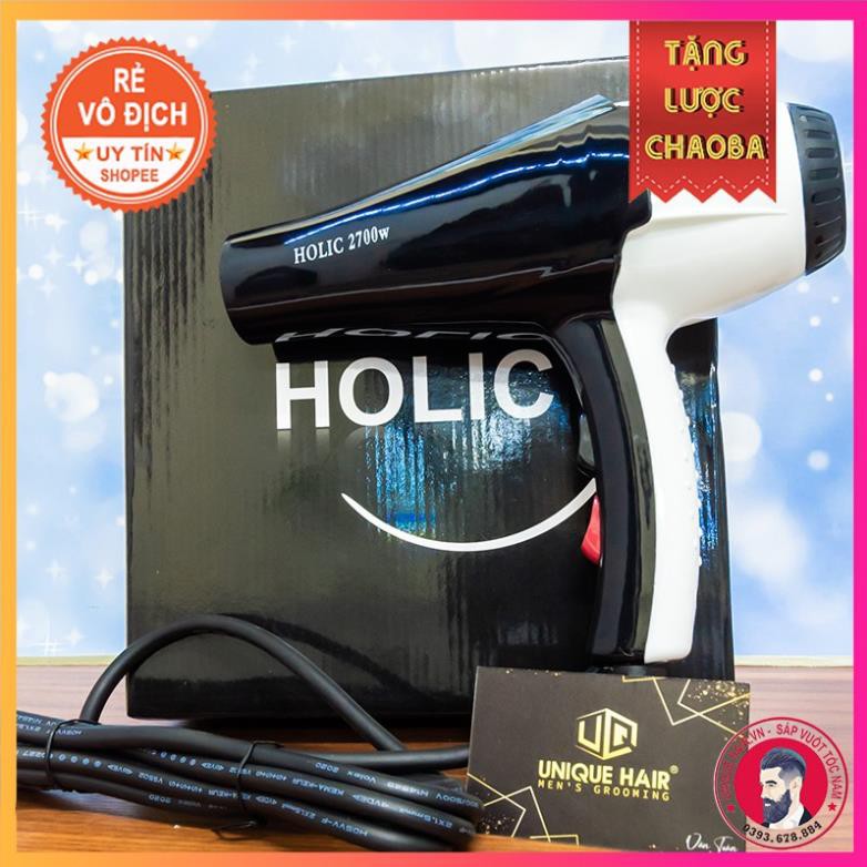 [CHÍNH HÃNG STORE HÀ NỘI] Máy Sấy Tóc Holic 2700W công suất siêu mạnh chính hãng + Tặng lược sấy tóc tạo kiểu Chaoba