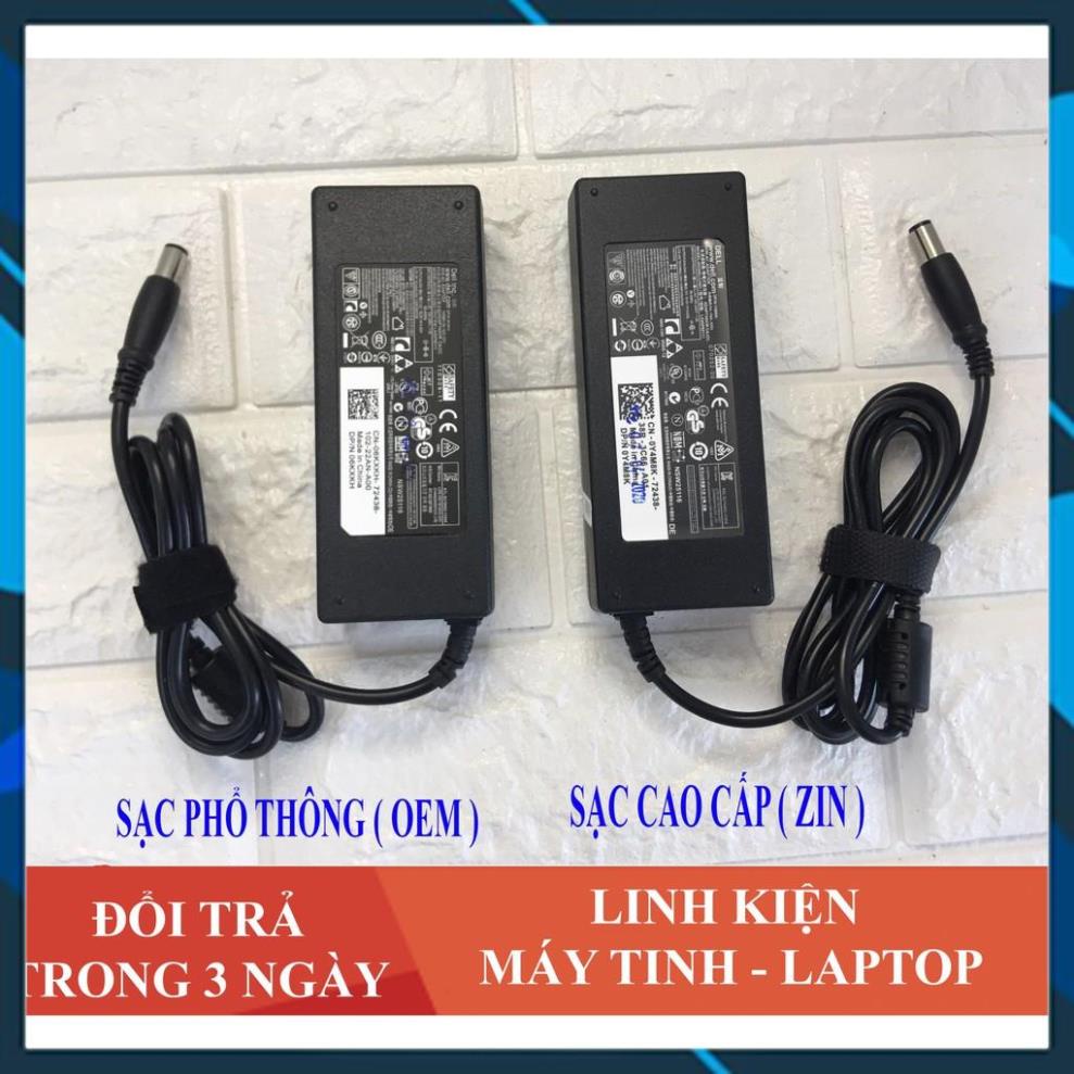 Sạc Laptop Dell 19.5V 4.62A (90w) Chân Kim To E6420 E6520 3442 3443 3543 + Tặng Dây Nguồn