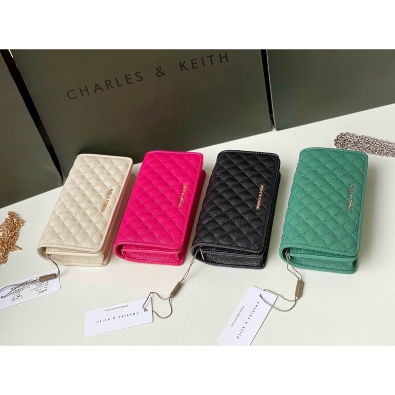 TÚI CNK QUILTED POUCH DA HẠT SZ 16.5