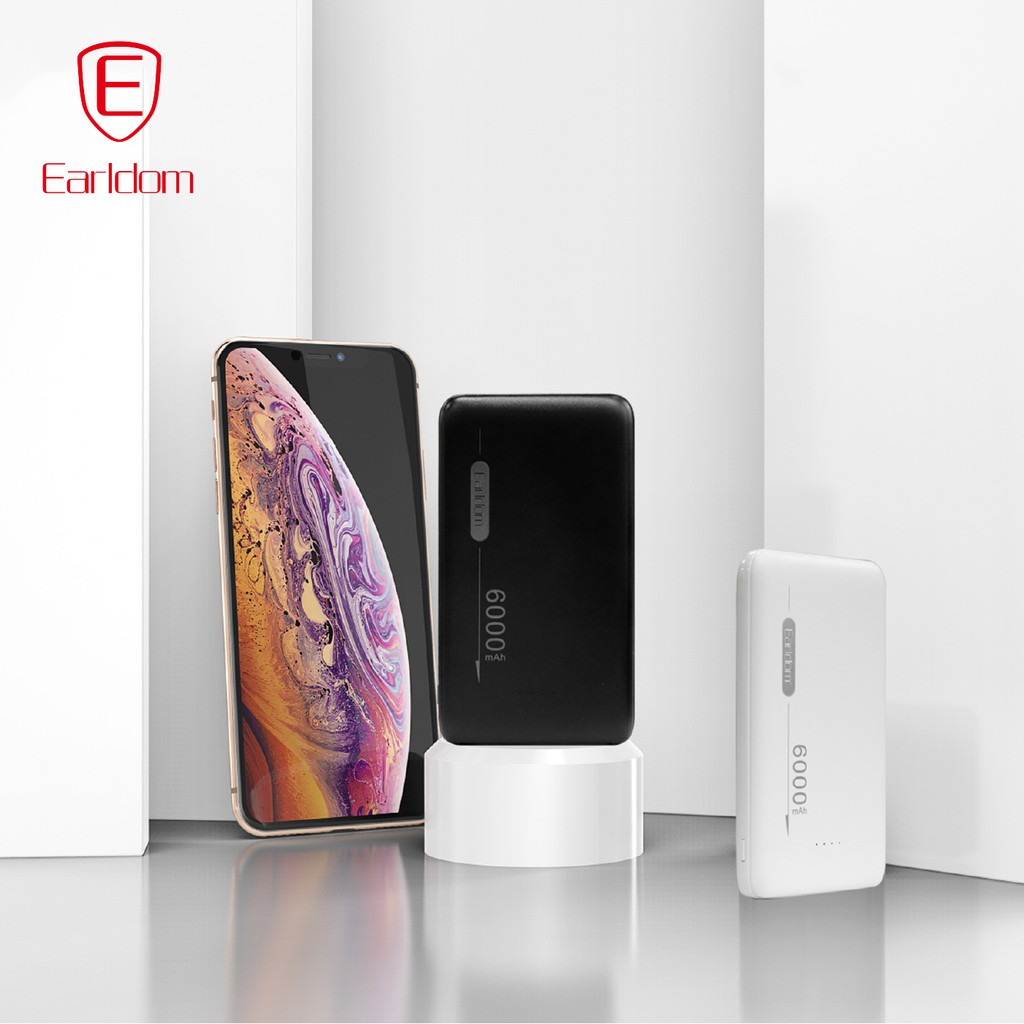 Sạc dự phòng nhỏ gọn 6000mAh Earldom  PB - 24 chính hãng