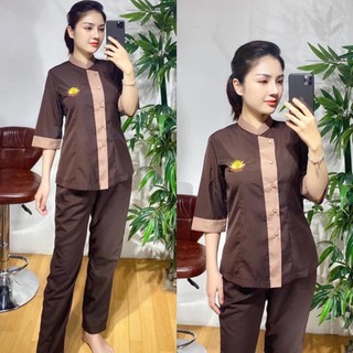 [ 40-65kg ] LÃNH TỤ PHỐI KATE - SET PHẬT TỬ ĐI LỄ CHÙA - ĐỒ LAM ĐI CHÙA