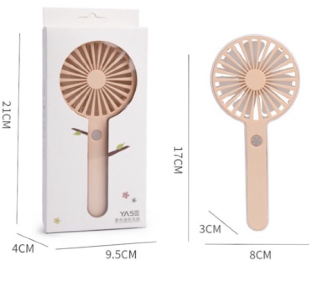 Quạt cầm tay siêu nhẹ mini chính hãng Yase siêu mát f23