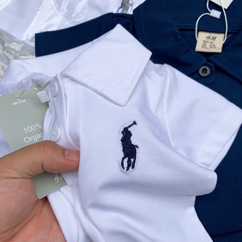 Áo cộc tay có cổ cho bé trai chất liệu cotton mềm mát