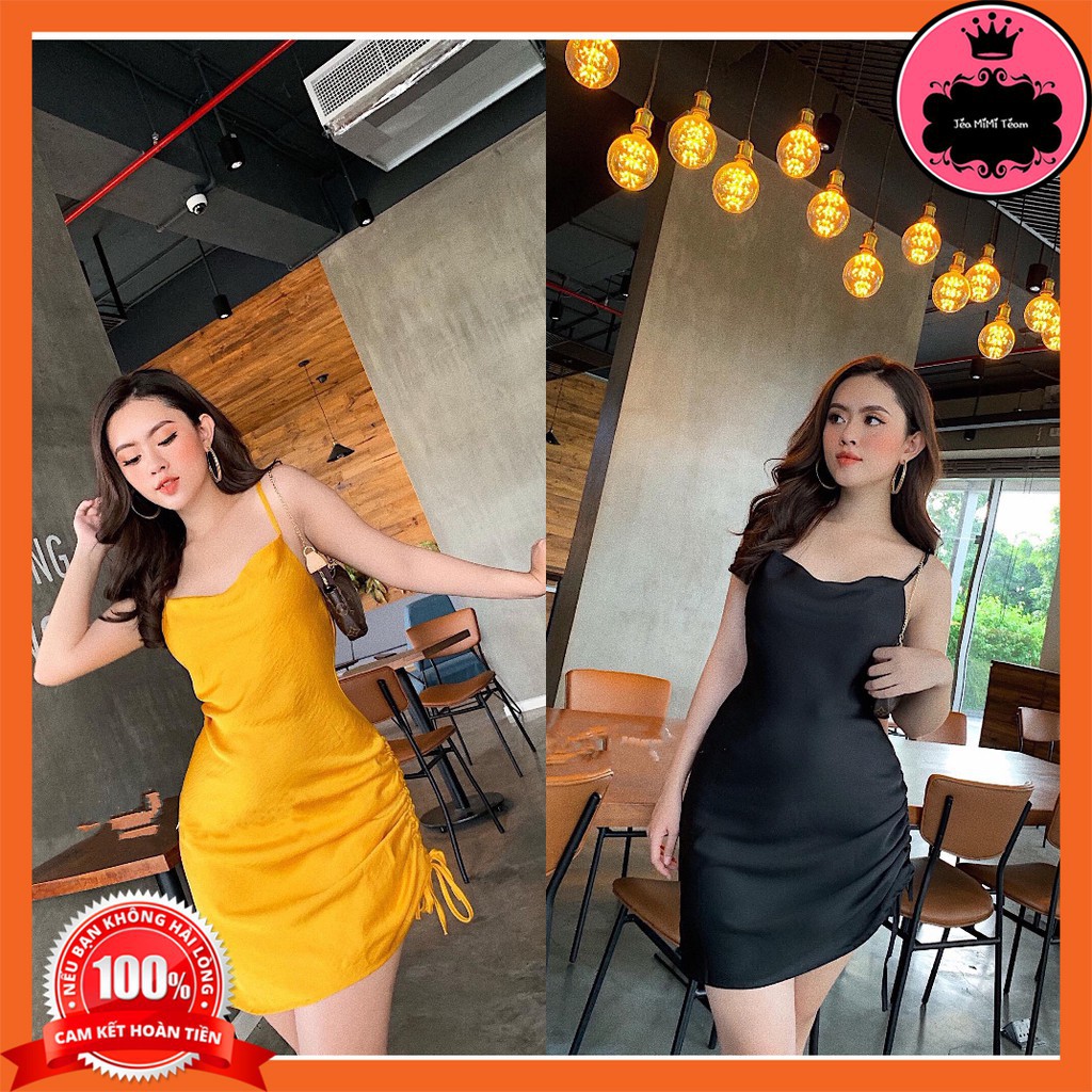 ĐẦM BODY THUN - VÁY 2 DÂY CÓ MÚT NGỰC FREESIZE CHẤT LỤA GÂN - MYDRESS