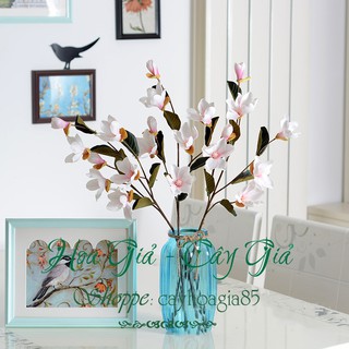 Hoa giả - hoa Mộc Lan lụa 75cm
