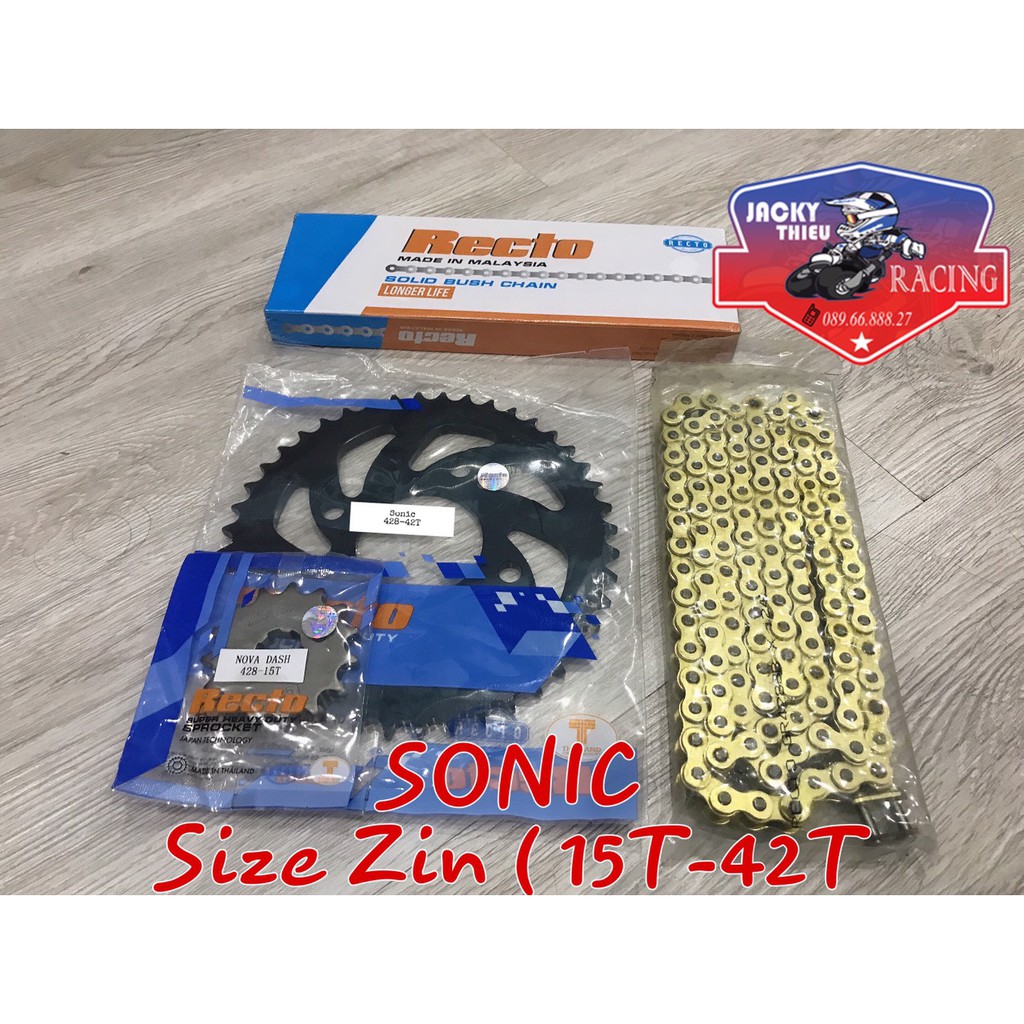 Nhông sên dĩa Winner - Winner X - Sonic 150 - CB150 VERZA Recto Sên Vàng Recto Thailand - Malaysia