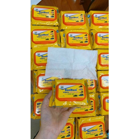sỉ 10 khăn ướt lau giày Boniboni