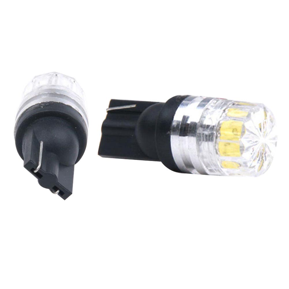 2 Bóng Đèn Led 12v T10 5050 5smd Ánh Sáng Trắng Cho Xe Hơi