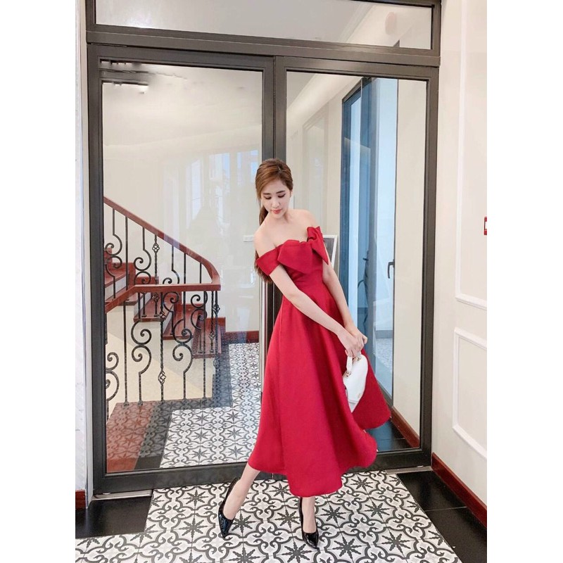 ẢNH VÀ VIDEO THẬT 100% _ ĐẦM XOÈ TRỄ VAI NƠ