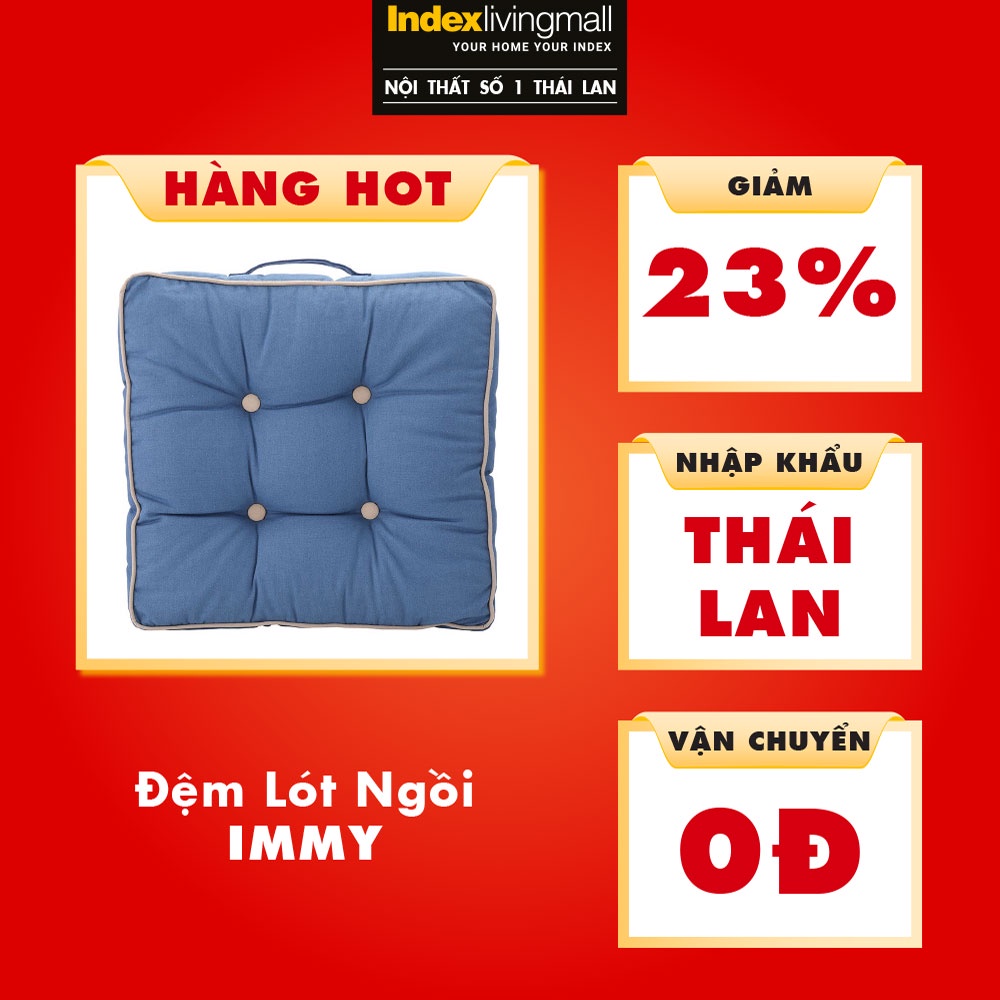 Đệm Lót Ngồi IMMY Màu Xanh Dương Index Living Mall