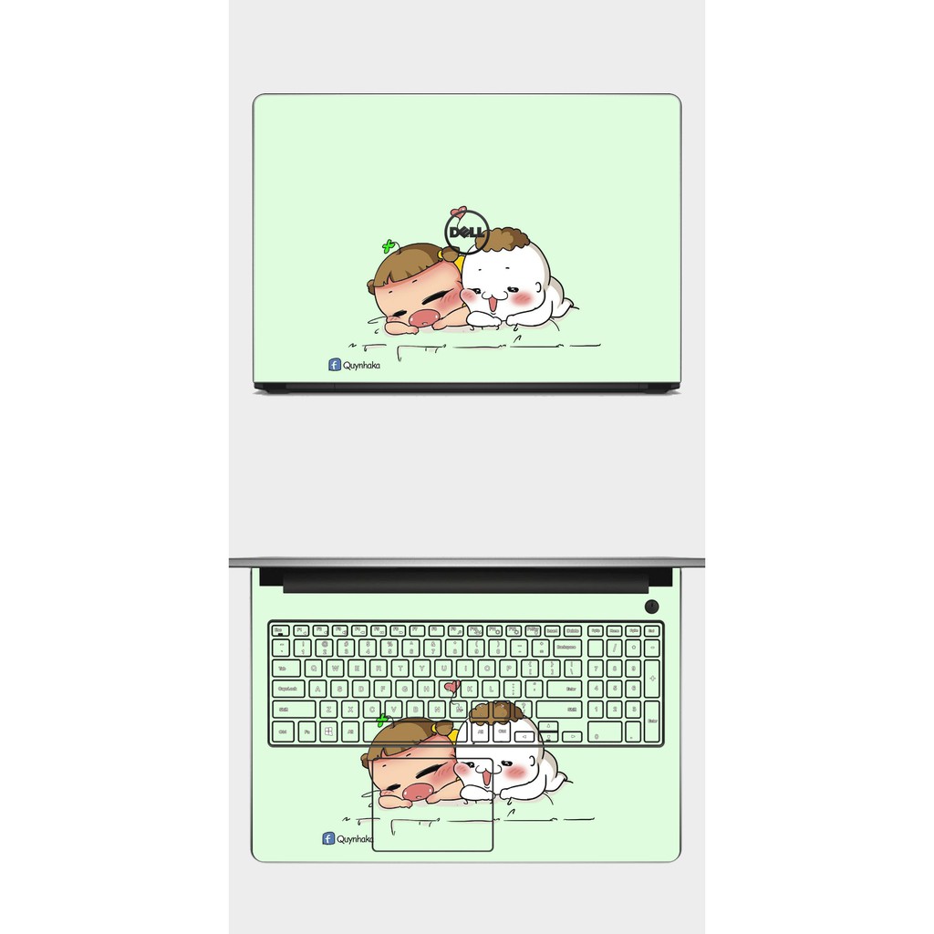 Mẫu skin laptop quỳnh aka cute.Full Các Dòng Như: Dell, Hp, Acer, Asus, Macbook,...in hình theo yêu cầu