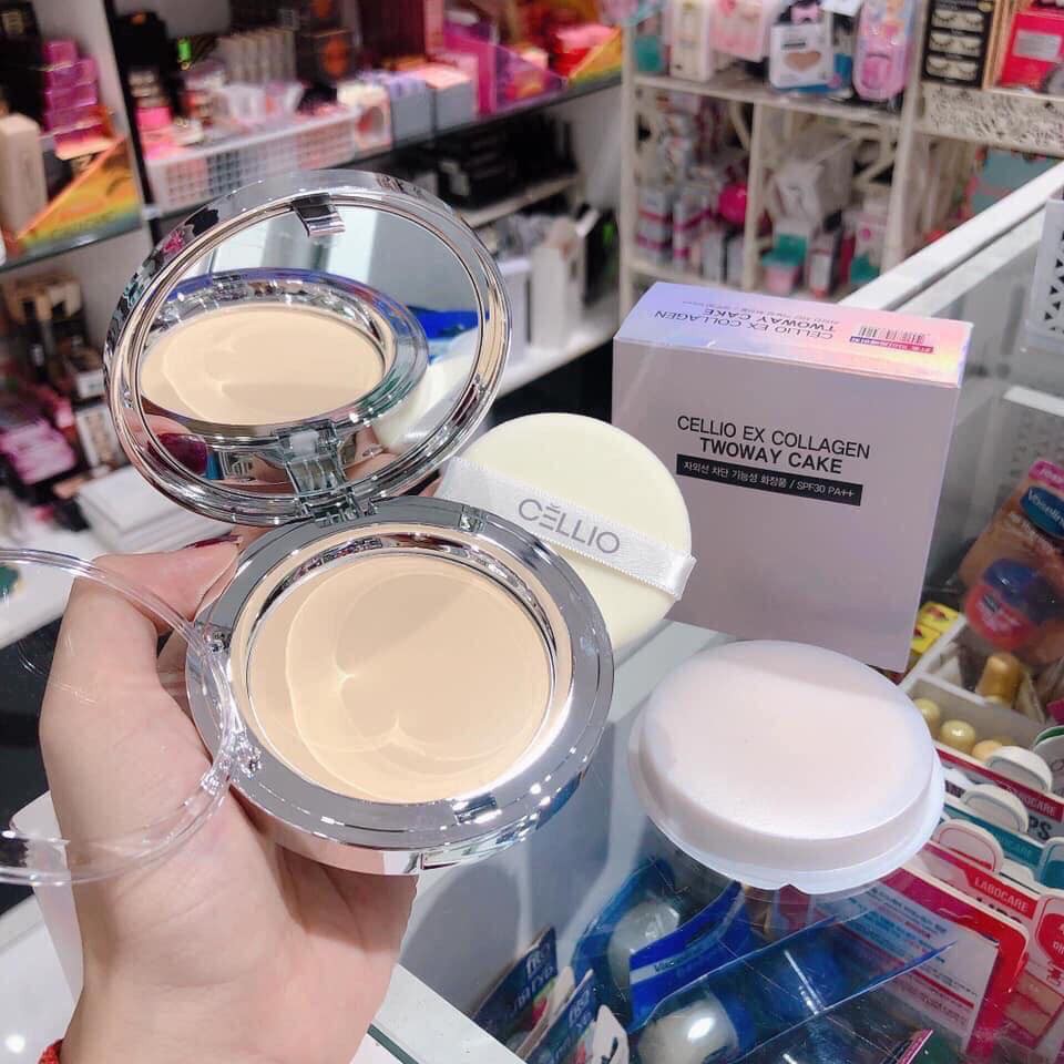 Phấn Nén Cellio Ex Collagen SPF 30