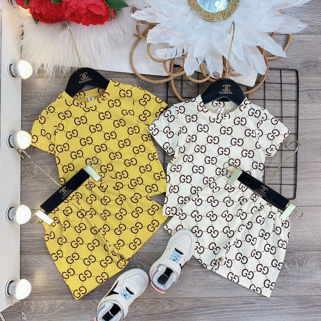 Bộ GG thun Cotton tàu cho bé từ 7 - 23kg