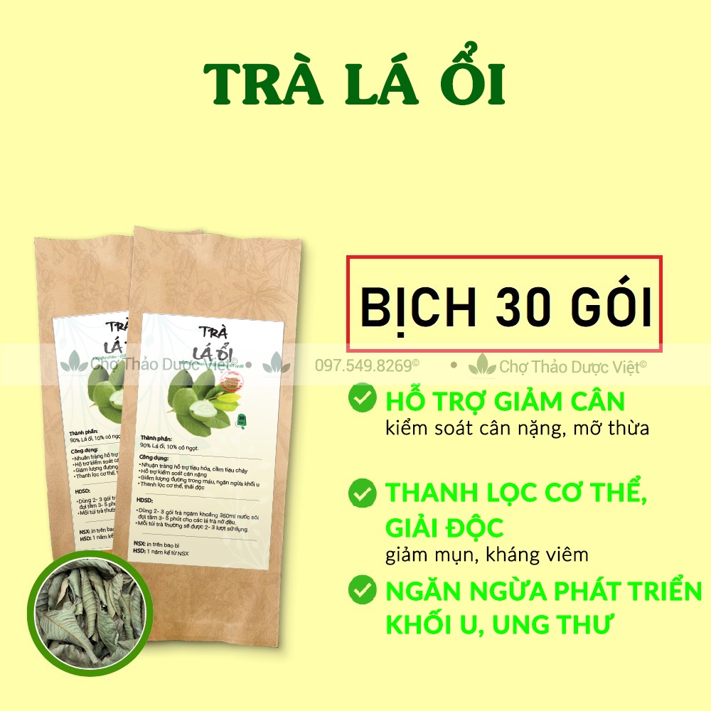 Trà ổi hỗ trợ giảm cân