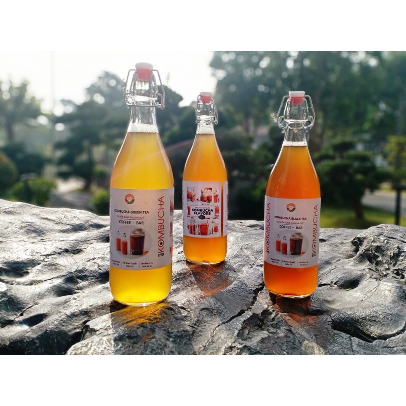 Trà KOMBUCHA BLACK TEA - Nguyên Chất Thô (chuyên dùng cho pha chế tại nhà & quan cà phê, quán bar, trà chanh, trà sữa)