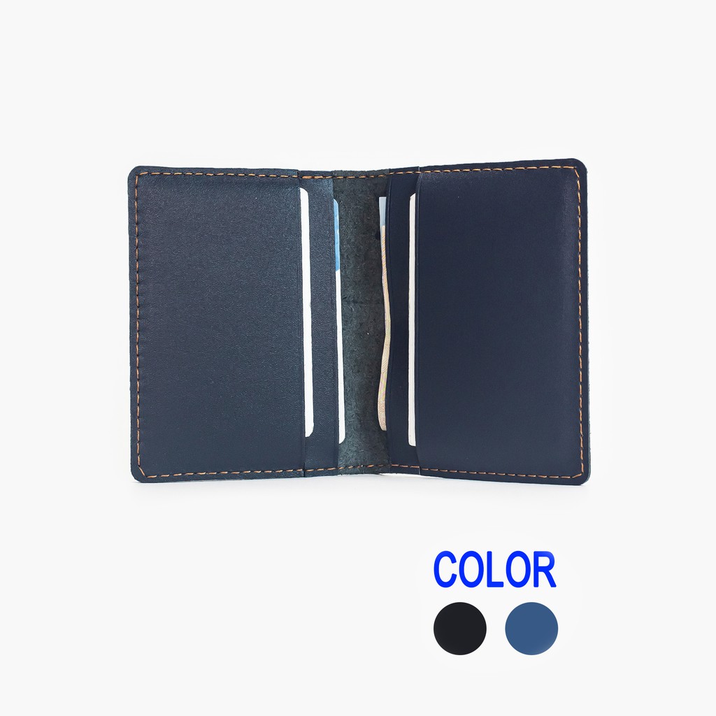 Card holder da bò V131, ví đựng thẻ name card da thật nhỏ gọn, bảo hành 12 tháng