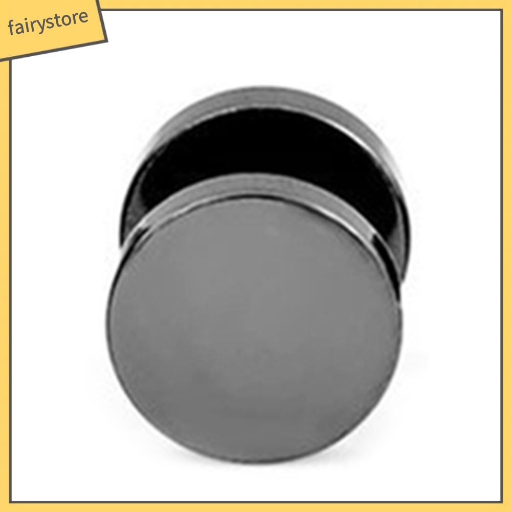 Khuyên Tai Tròn Bằng Thép Không Gỉ Màu Đen 3mm - 14mm