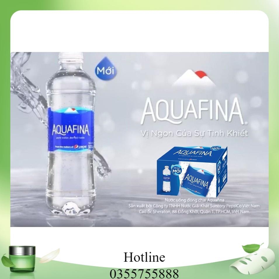 Nước suối AQuaFina chai 500ml( thùng 24 chai)