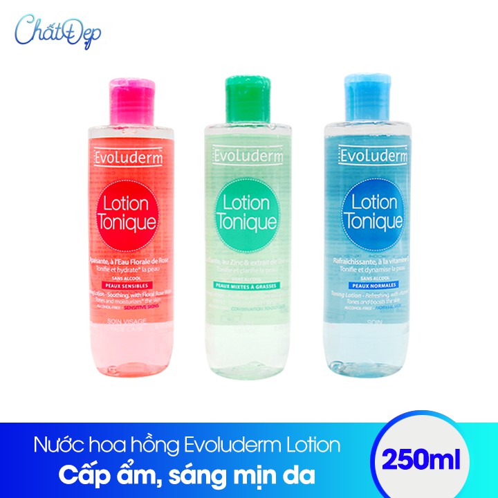 Toner Evoluderm Lotion Tonique 250ml hàng công ty chính hãng