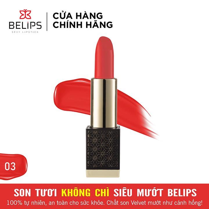 Son Thỏi Siêu Mướt Mềm Mịn Môi Belips Thiên Nhiên Không Chì An Toàn Cho Cả Bà Bầu Sexy Lipstick (3,7g)