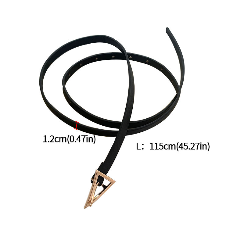 Thắt Lưng Da Pu Khóa Tam Giác Thời Trang Dành Cho Nữ