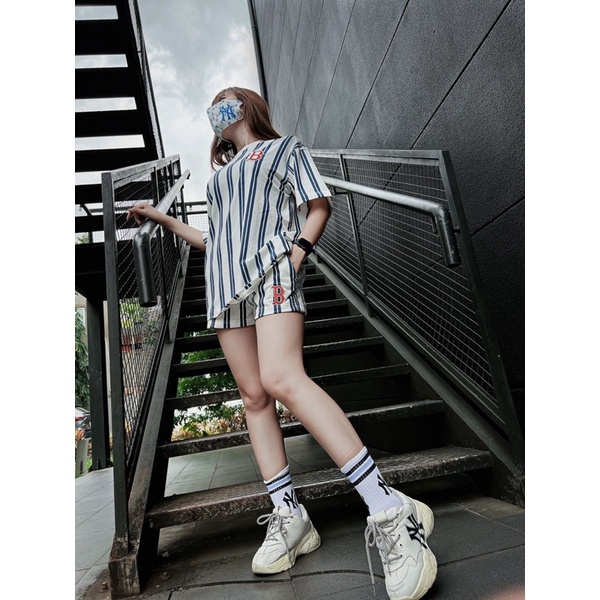 Bộ Thể Thao Nữ M L B Sọc Bản 2022