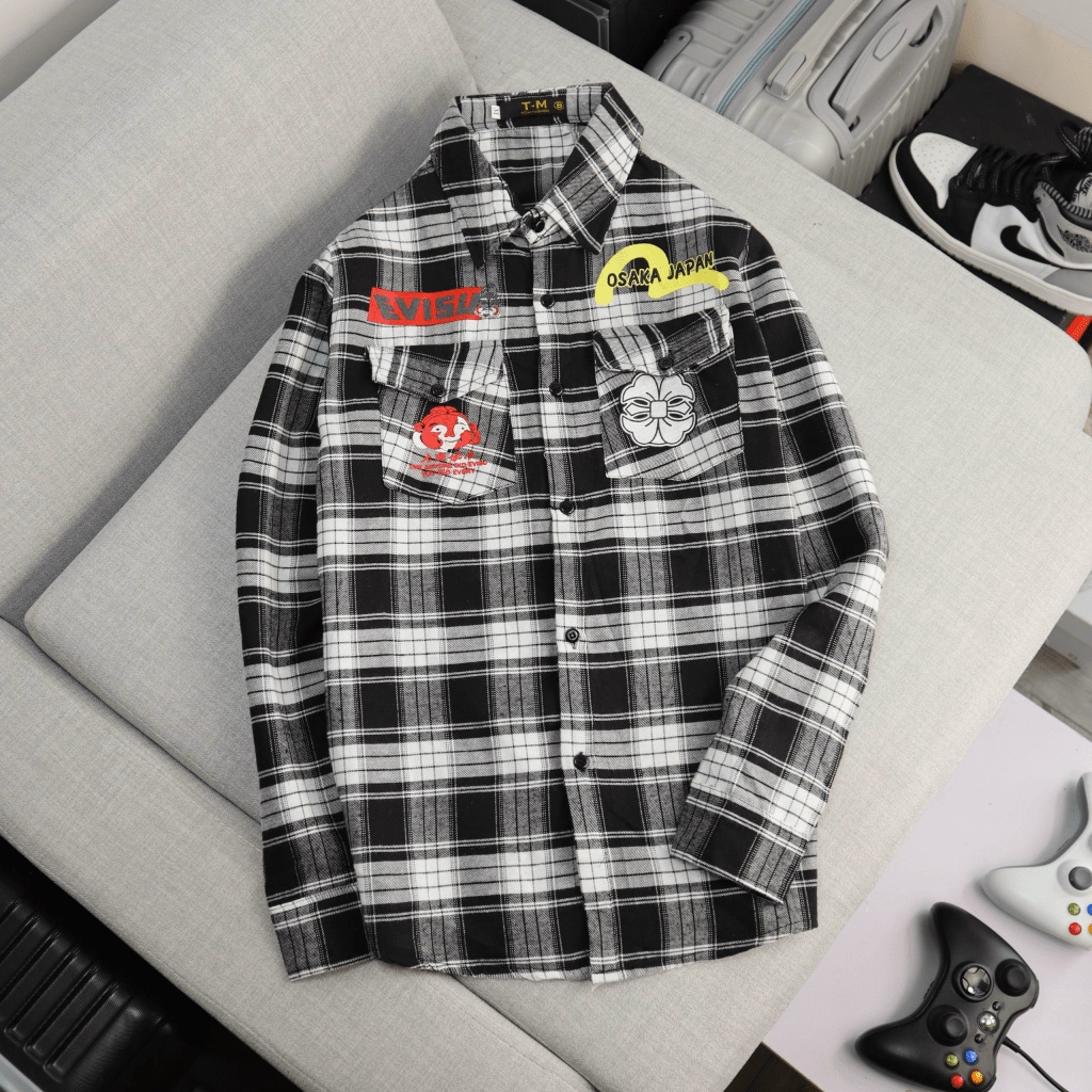 (Free Ship) Áo Sơ Mi Nam Caro Họa Tiết UVISU Máu Sắc Tươi Sáng Dễ Phối Đồ Phong Cách Trẻ Trung Hiện Đại Valentina Shop