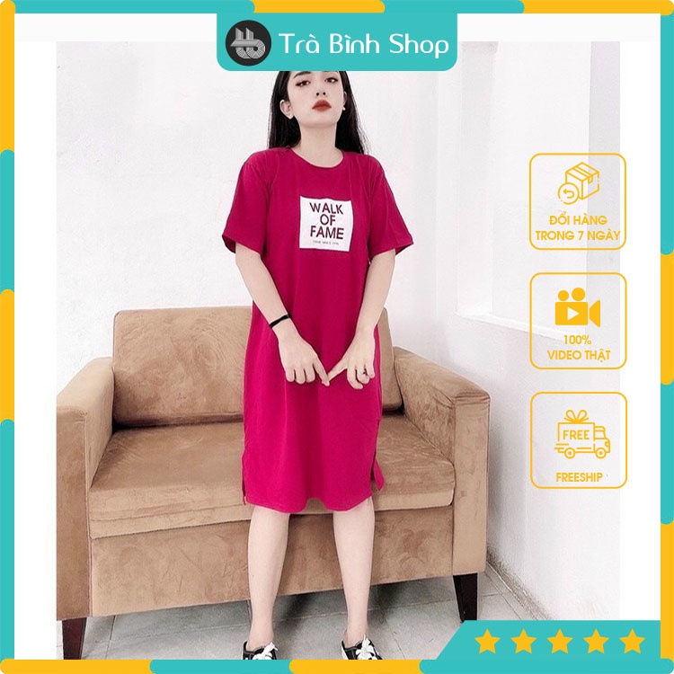 Đầm Suông Dáng Dài Walk Of Fame Váy Phông Chất Thun Cotton Co Dãn | BigBuy360 - bigbuy360.vn