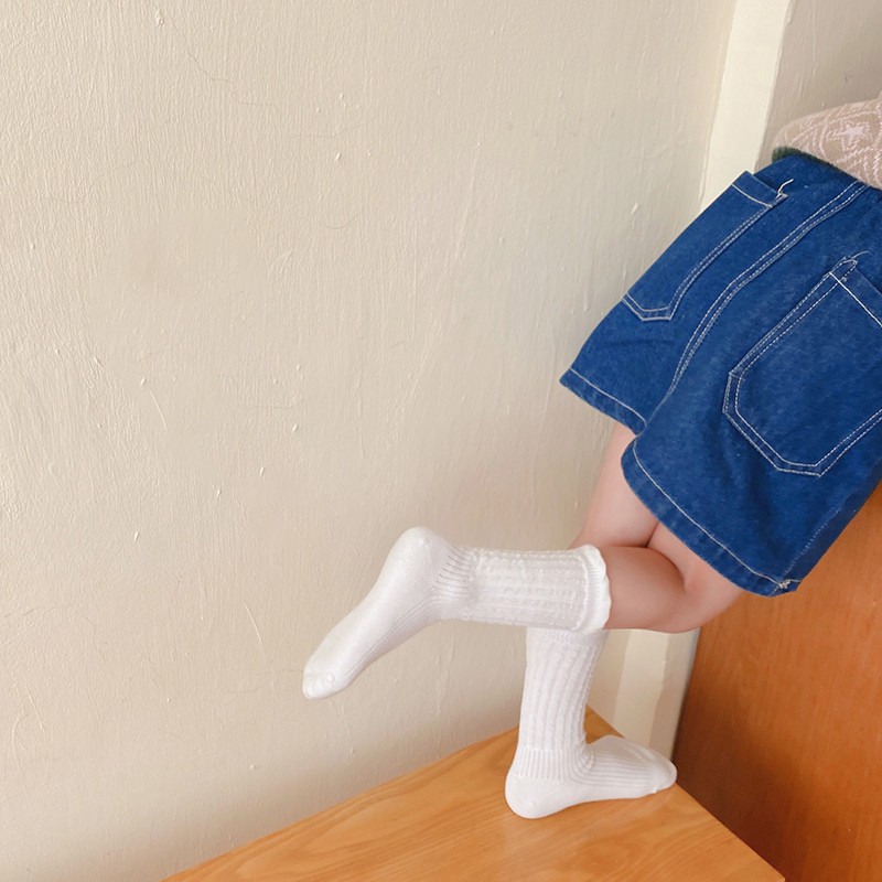 Set 3 đôi vớ cotton phối ren phong cách Hàn Quốc dễ thương dành cho bé gái