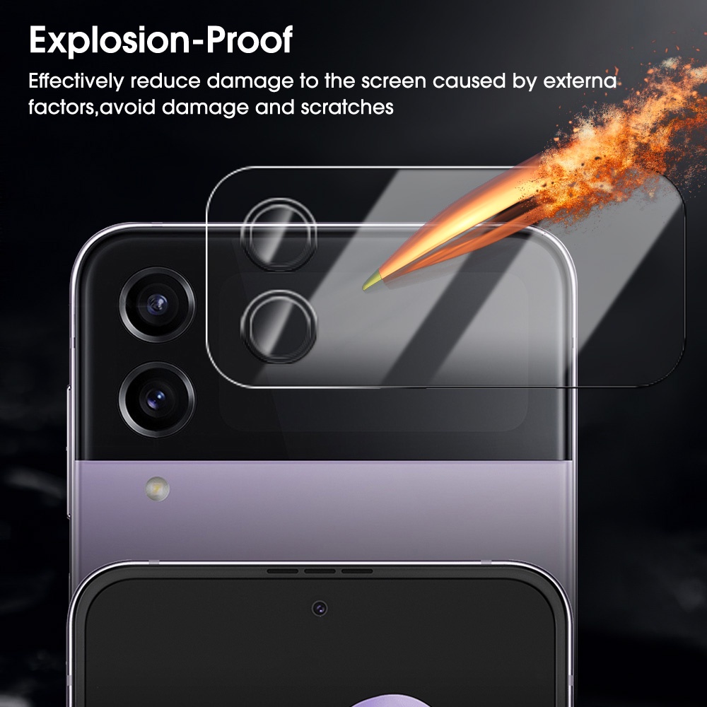 Kính Cường Lực Bảo Vệ Ống Kính Máy Ảnh Sau Cho Samsung Z Flip4 HD