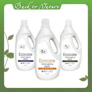 Nước Rửa Tay Bồ Hòn Hữu Cơ ECOCARE 1 lít - Sạch khuẩn, chăm sóc da tay, tinh dầu khử mùi