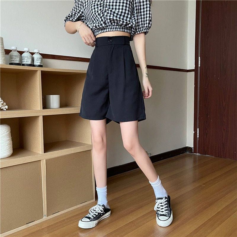 SUXI Quần Short Nữ Lưng Cao Thời Trang Hàn