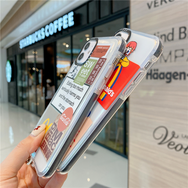 MCDONALD'S Ốp Lưng Phong Cách Trung Hoa Độc Đáo Cho Iphone 12 11 Pro Max Xr Xs Max 8 7 Plus Se 2020