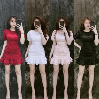 Đầm thiết kế đuôi cá có mút ngực