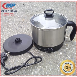 Ca nấu mì Happy’ Inox 304 điều chỉnh nhiệt độ Hàng đắt tiền Bảo hành 12 tháng