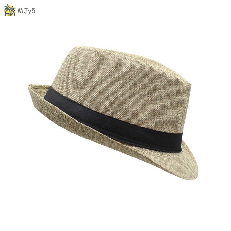 Nón Fedoras Vải Nỉ Rộng Vành Mjy5 Thời Trang Mùa Hè Cho Nam Và Nữ