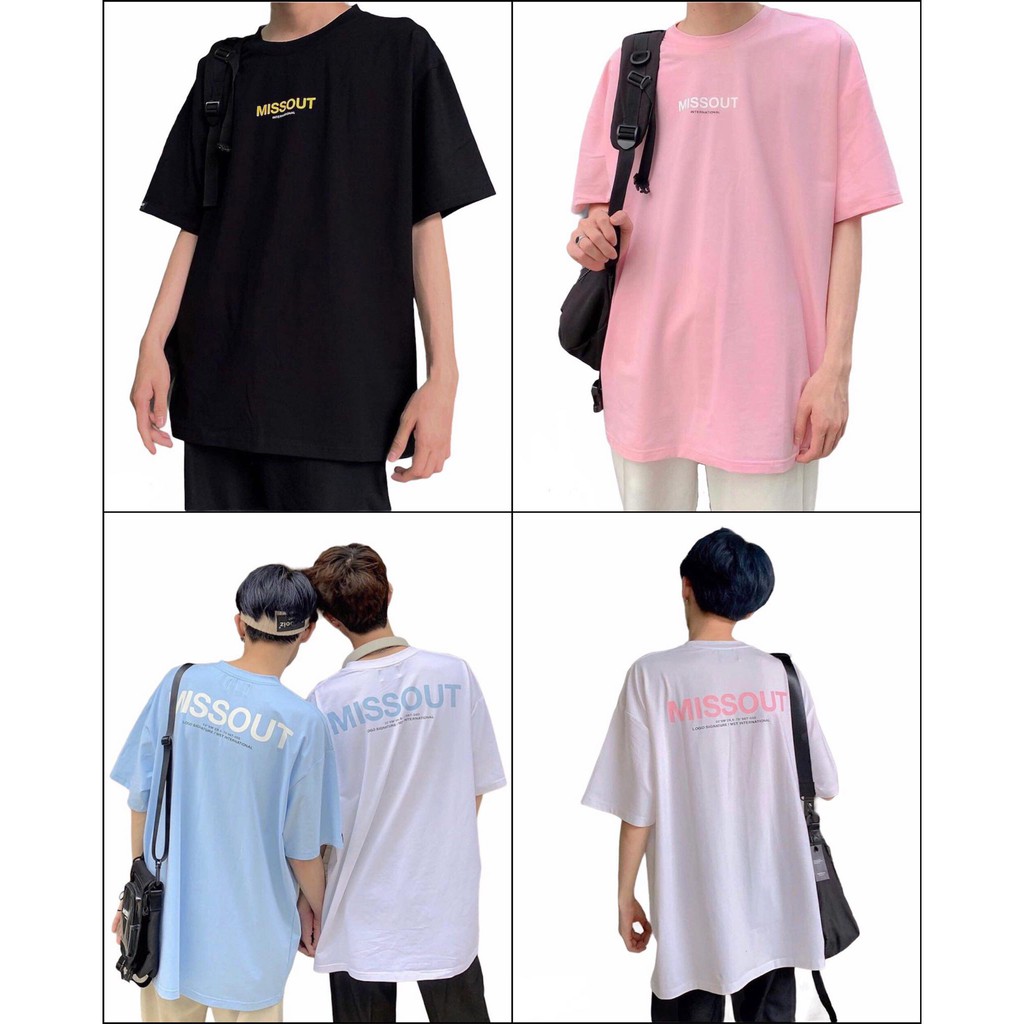 [Mã SKAMA06 giảm 8% tối đa 50K đơn 250K] Áo Thun MISSOUT ( hình thật - form unisex )