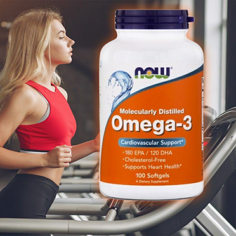 [Date 2025] Viên uống Now Omega-3 180 EPA 120 DHA - Dầu cá Omega -3 Fish Oil