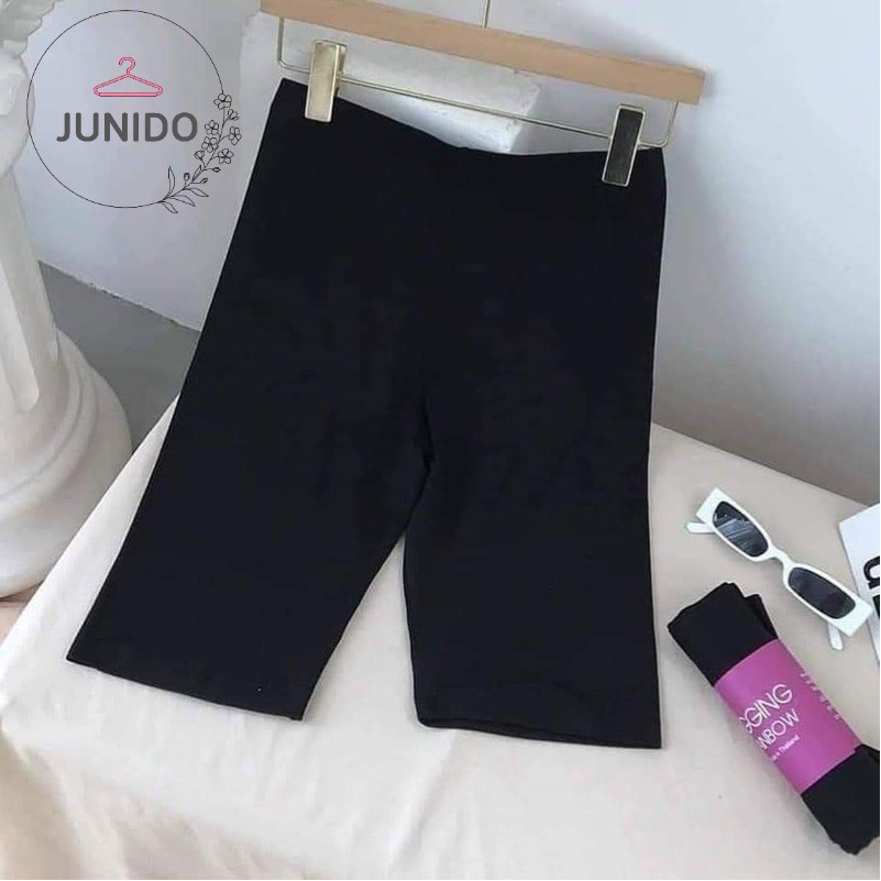 Quần legging nữ lửng, quần legging đùi thái nâng mông cao cấp JUNIDO bigsize