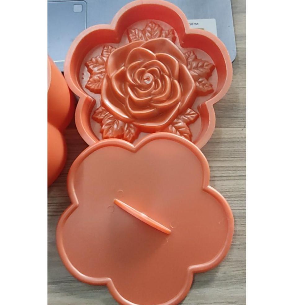 Khuôn xôi bông mai hình hoa hồng nổi 14cm