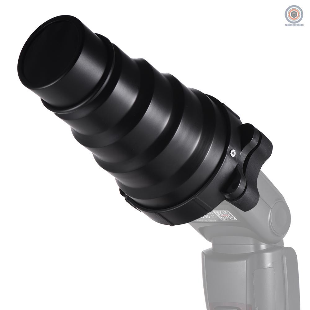 Bộ 5 Phụ Kiện Lọc Đèn Flash Rmfmetal On-camera Flash Conical Snoot Hình Tổ Ong Nhiều Màu Sắc Cho Neewer Yongnuo Godox Meike Vivi