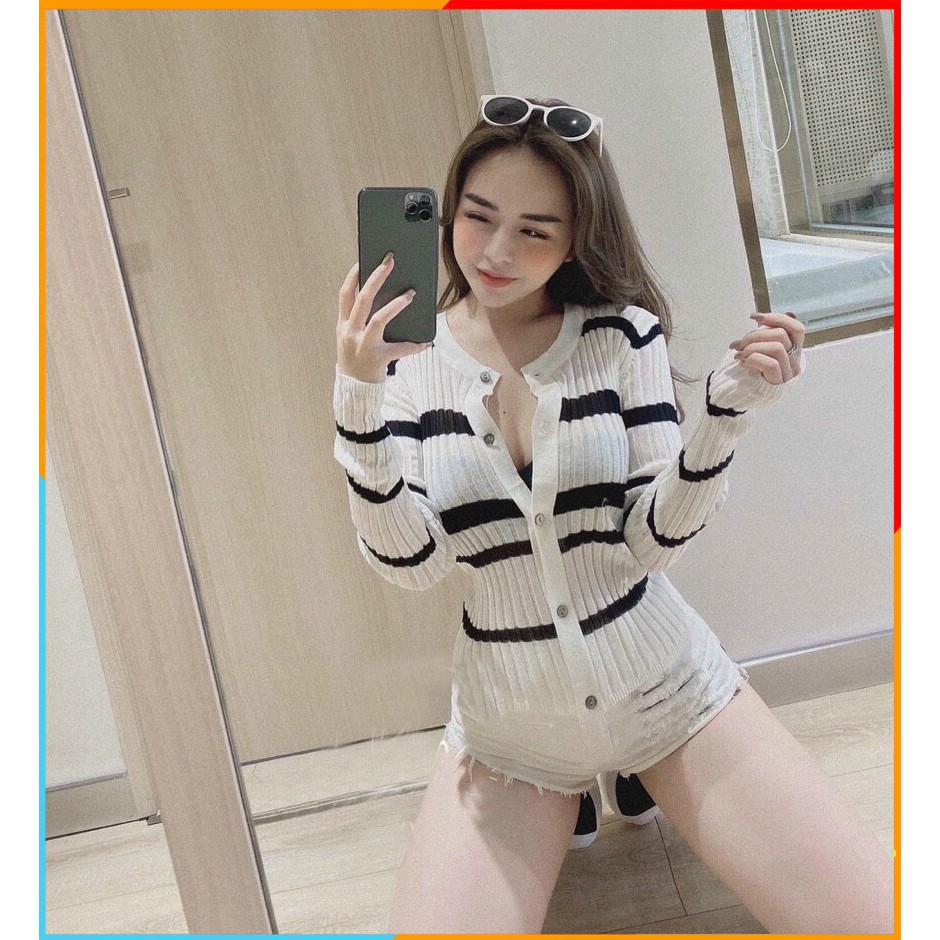 [Hàng Cao Cấp] Áo Len Tăm Kẻ Dài Tay Mongtoghi Thu Đông Áo Len Kẻ Cao Cấp Áo khoác len - CD019 MALADE | BigBuy360 - bigbuy360.vn