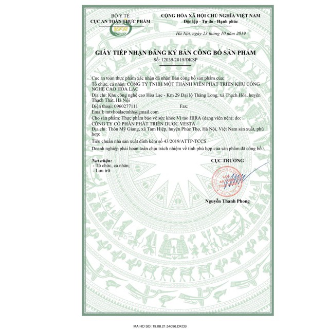 [Hàng chính hãng] Tảo xoắn Hira Spirulina nguyên chất 100% hộp 120 viên nén