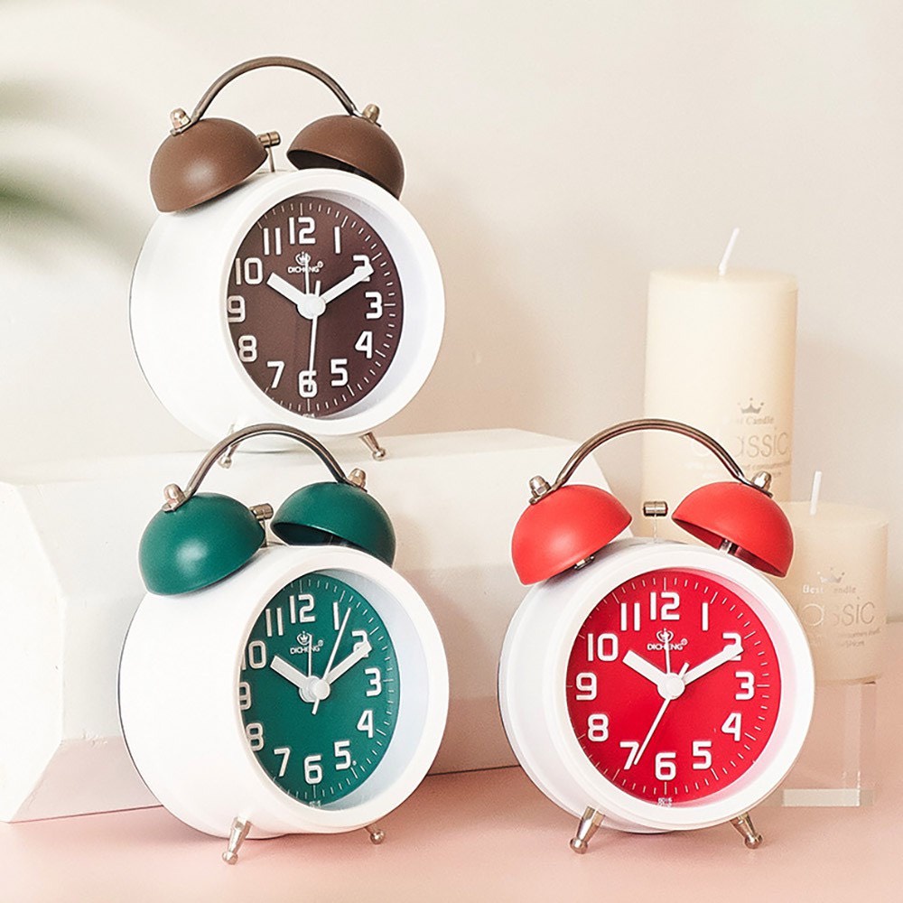 Đồng Hồ Báo Thức Để Bàn Có Chuông Reo Và Đèn LED