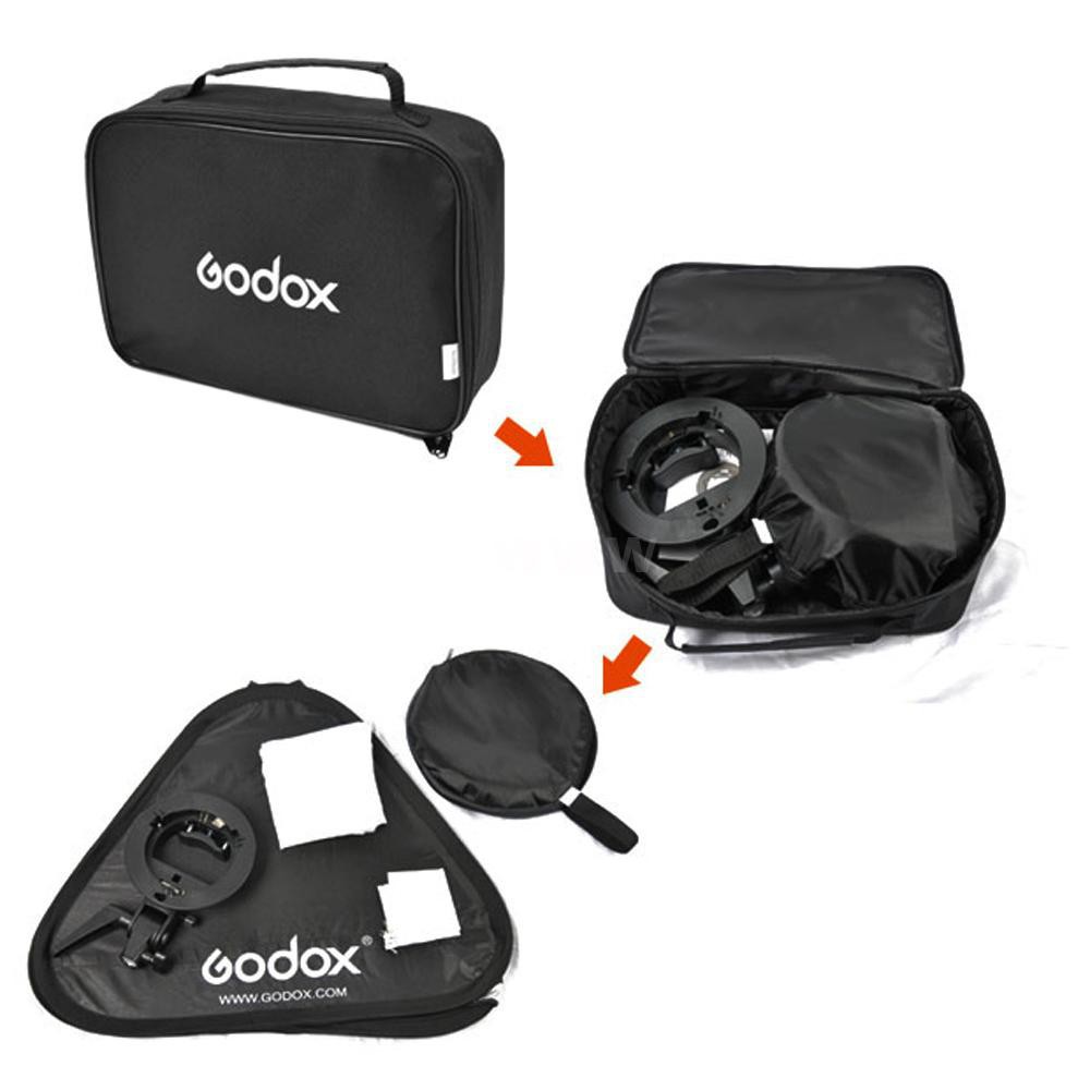 Godox 80 * 80cm / 31" * 31" Flash Softbox Diffuser with S-type Bracket Bowens Holder for Speedlite Flash Light