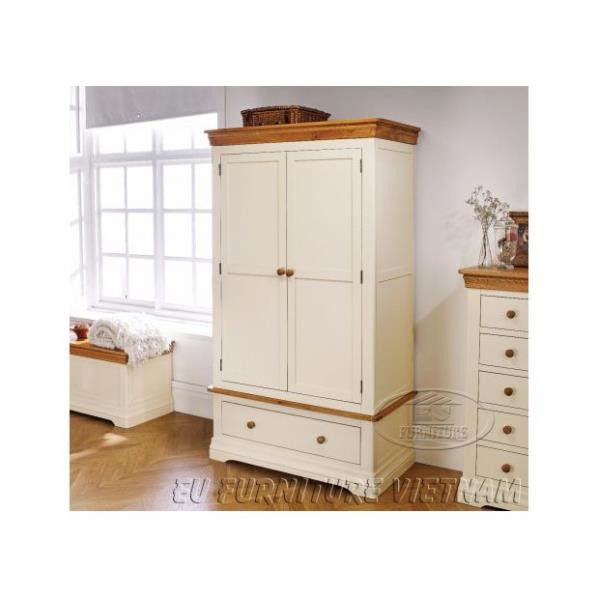 bộ phòng ngủ gỗ sồi mỹ sơn trắng