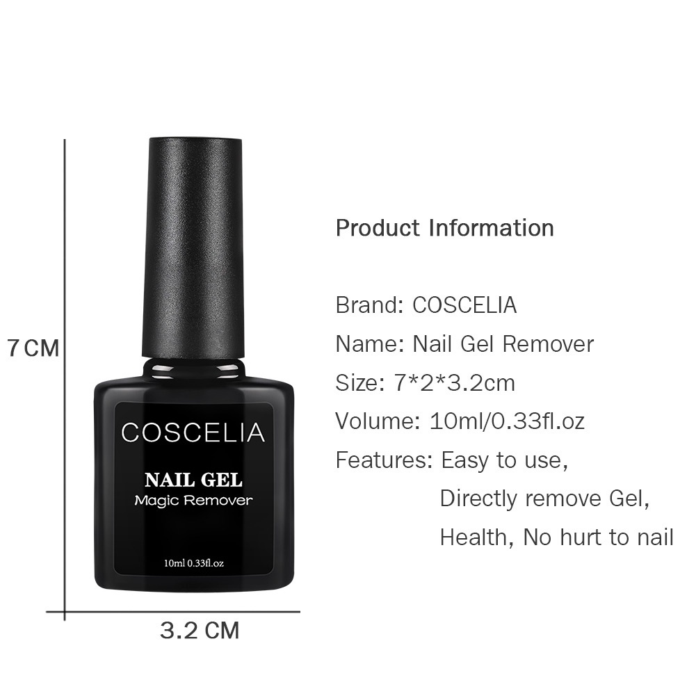 [Hàng mới về] Set Dụng Cụ Tẩy Sơn Móng Kèm Gel Coscelia 10Ml
