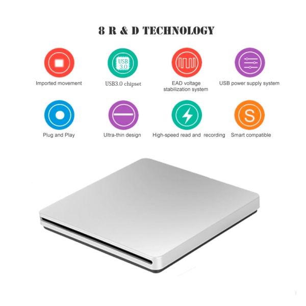 Ổ đĩa CD DVD kết nối USB cho Apple MacBook Air Pro | BigBuy360 - bigbuy360.vn